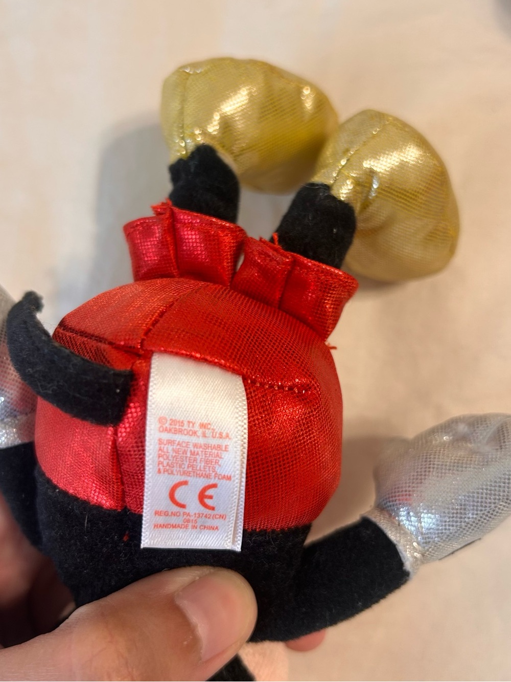 TY Beanie Baby Collection 8" Disney Sparkle Minnie Mouse And Mickey Mouse 2015 - Picture 7 of 11